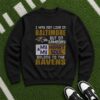 I Love Watching Baltimore Ravens With My Daddy Kids Football Gift T-Shirt