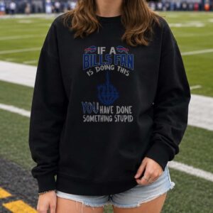 If A Bills Fan Is Doing This You Have Done Something Stupid Funny Badass Buffalo Bills T-Shirt
