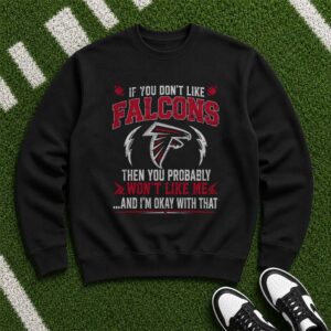 If You Don't Like Falcons You Won't Like Me And I'm Okay With That Atlanta NFL T-Shirt