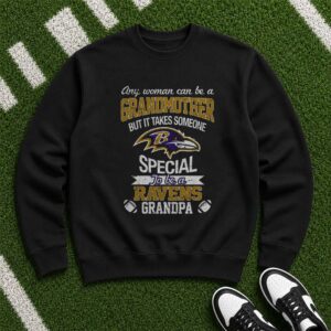 It Takes Someone Special To Be A Ravens Grandpa Grandfather Gift Baltimore Ravens NFL T-Shirt