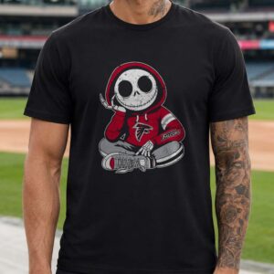 Jack Skellington Nightmare Before Christmas Atlanta Falcons Football Fan T-Shirt