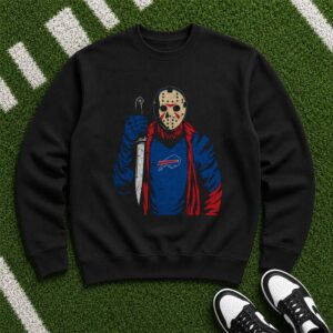 Jason Voorhees Buffalo Bills Friday The 13th Halloween Horror Football T-Shirt