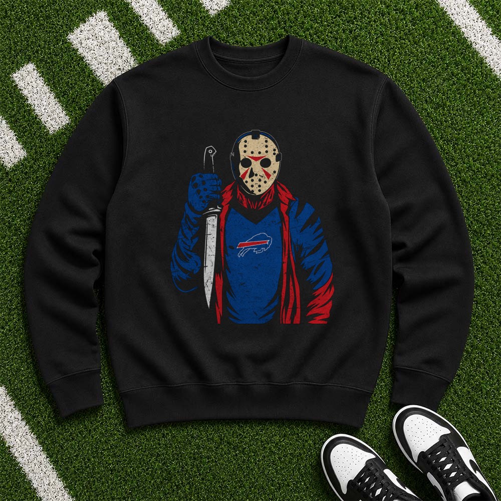 Jason Voorhees Buffalo Bills Friday The 13th Halloween Horror Football T-Shirt Jason Voorhees Buffalo Bills Friday The 13th Halloween Horror Football T-Shirt