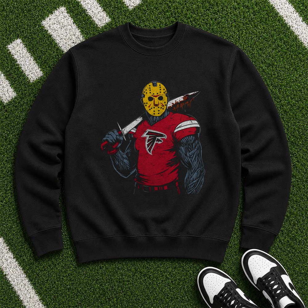 Jason Voorhees Friday The 13th Horror Fan Atlanta Falcons NFL T-Shirt Jason Voorhees Friday The 13th Horror Fan Atlanta Falcons NFL T-Shirt
