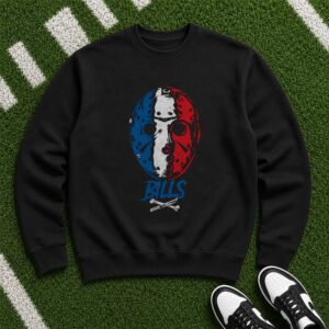 Jason Voorhees Friday The 13th Mask Horror Fan Buffalo Bills T-Shirt