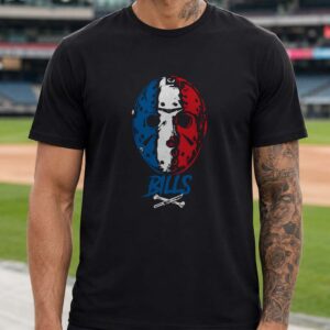 Jason Voorhees Friday The 13th Mask Horror Fan Buffalo Bills T-Shirt