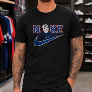 Jason Voorhees Horror Fan Friday The 13th Nike Parody Halloween Buffalo Bills NFL T-Shirt