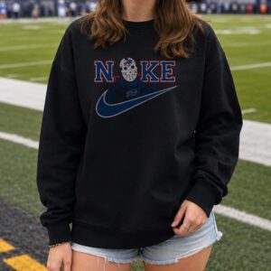 Jason Voorhees Horror Fan Friday The 13th Nike Parody Halloween Buffalo Bills NFL T-Shirt