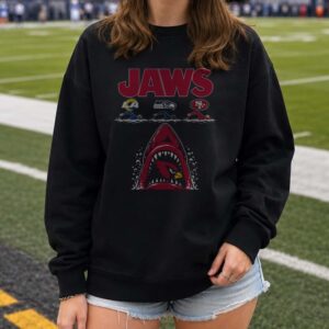 Jaws Arizona Cardinals Eating Rams Seahawks 49ers NFC West Funny T-Shirt