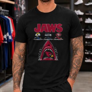 Jaws Arizona Cardinals Eating Rams Seahawks 49ers NFC West Funny T-Shirt