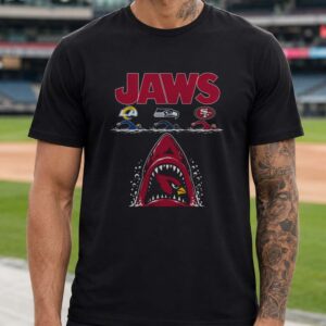 Jaws Arizona Cardinals Eating Rams Seahawks 49ers NFC West Funny T-Shirt