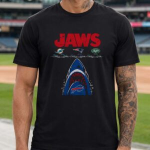 Jaws Buffalo Bills AFC East Dolphins Patriots Jets Sucks Rivalry T-Shirt