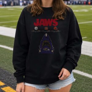 Jaws Ravens Devour Steelers Bengals Browns AFC North Rivalry Sucks Funny Baltimore Ravens NFL T-Shirt