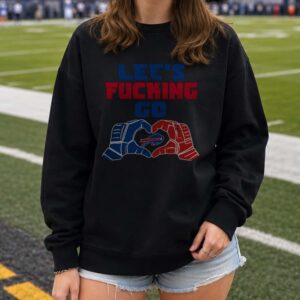 Let's Fcking Go Buffalo Bills Heart Hands Football Loyal Supporter T-Shirt