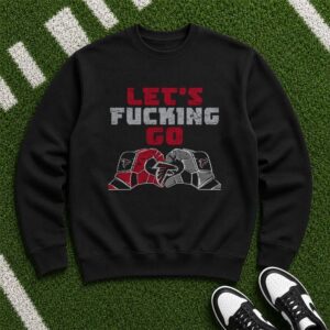 Let's Go Atlanta Falcons Football Gloves Fist Bump Fan T-Shirt