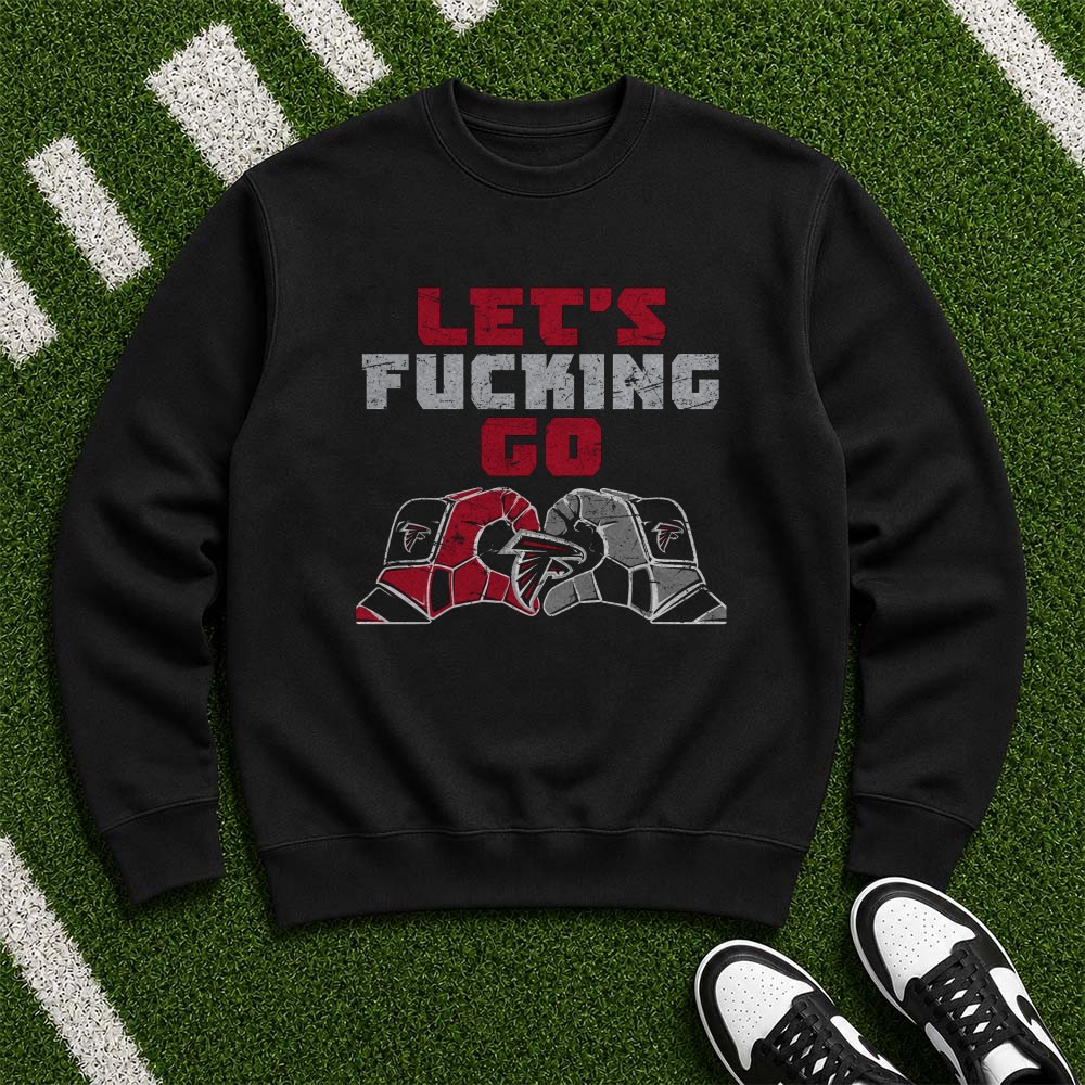 Let’s Go Atlanta Falcons Football Gloves Fist Bump Fan T-Shirt Let’s Go Atlanta Falcons Football Gloves Fist Bump Fan T-Shirt