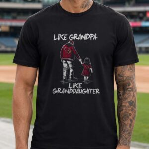 Like Grandpa Like Granddaughter Arizona Cardinals Football Fan T-Shirt