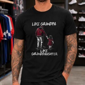 Like Grandpa Like Granddaughter Arizona Cardinals Football Fan T-Shirt