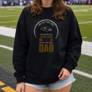 Love Being A Ravens Fan But Love Being A Dad More Father's Day Baltimore Ravens NFL T-Shirt