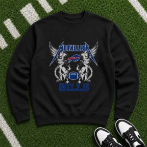 Metallica Buffalo Bills Rock Music Football Supporter T-Shirt