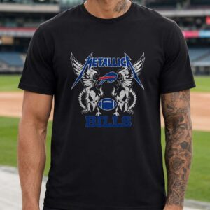 Metallica Buffalo Bills Rock Music Football Supporter T-Shirt