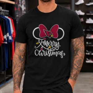 Minnie Mouse Arizona Cardinals Merry Christmas T-Shirt