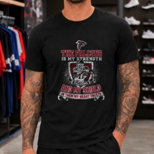 My Strength And My Shield In Them My Heart Trusts Christian Atlanta Falcons NFL Fan T-Shirt