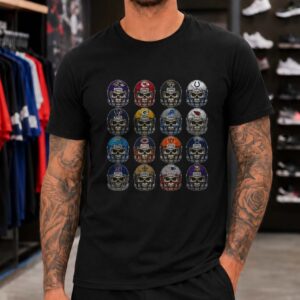 NFL Teams Skull Helmet Football Die Hard Supporter Gift T-Shirt