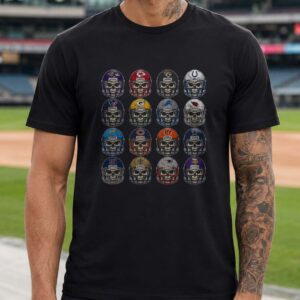 NFL Teams Skull Helmet Football Die Hard Supporter Gift T-Shirt