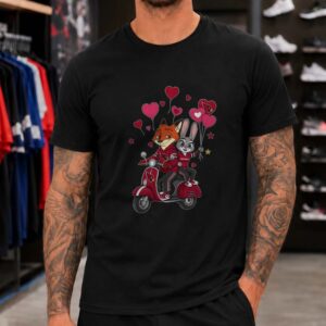 Nick And Judy Zootopia Arizona Cardinals Valentine_s Day T-Shirt