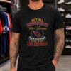 Skeleton Arizona Cardinals Sitting On Toilet Scrolling Phone Funny T-Shirt