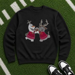 Olaf And Sven Frozen Arizona Cardinals Football T-Shirt