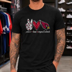 Peace Love Arizona Cardinals T-Shirt