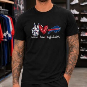 Peace Love Buffalo Bills Women Fan T-Shirt