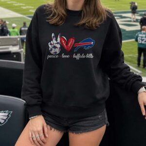 Peace Love Buffalo Bills Women Fan T-Shirt