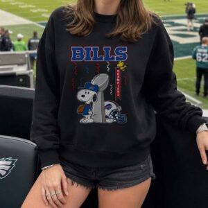 Peanuts Snoopy And Woodstock Bills Champions Trophy Fan Buffalo Bills T-Shirt