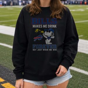 Peanuts Snoopy And Woodstock Bills Makes Me Drink Beer Lover Buffalo Bills T-Shirt