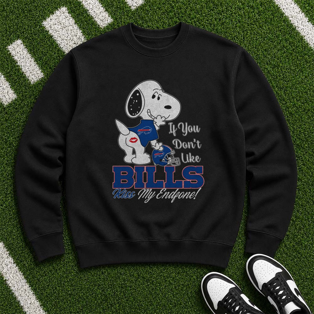 Peanuts Snoopy If You Don’t Like Bills Kiss My Endzone Funny Buffalo Bills T-Shirt Peanuts Snoopy If You Don’t Like Bills Kiss My Endzone Funny Buffalo Bills T-Shirt