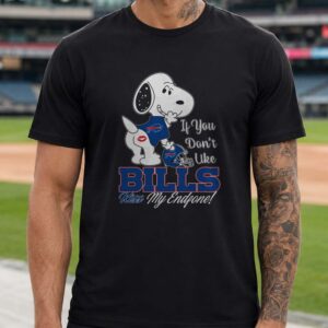 Peanuts Snoopy If You Don't Like Bills Kiss My Endzone Funny Buffalo Bills T-Shirt