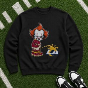 Pennywise Arizona Cardinals Peeing On LA Rams Funny T-Shirt