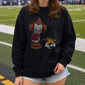 Pennywise Arizona Cardinals Peeing On LA Rams Funny T-Shirt