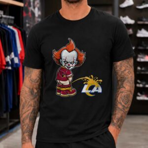 Pennywise Arizona Cardinals Peeing On LA Rams Funny T-Shirt