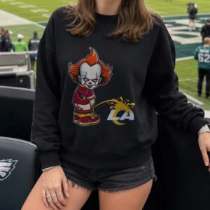 Pennywise Arizona Cardinals Peeing On LA Rams Funny T-Shirt