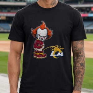 Pennywise Arizona Cardinals Peeing On LA Rams Funny T-Shirt