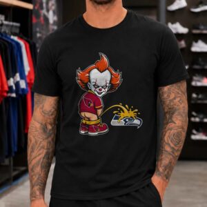 Pennywise Arizona Cardinals Peeing On Seattle Seahawks Funny T-Shirt
