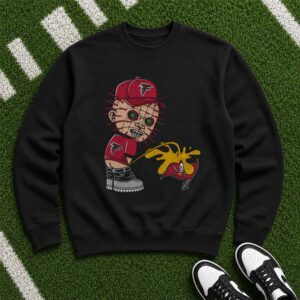 Pinhead Hellraiser Atlanta Falcons Peeing On Tampa Bay Buccaneers Funny Horror T-Shirt