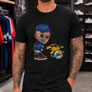 Pinhead Hellraiser Buffalo Bills Miami Dolphins Sucks Horror Rivalry T-Shirt