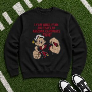Popeye I Yam What I Yam Arizona Cardinals Fan T-Shirt
