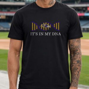 Ravens Fan It's In My DNA Die Hard Proud Baltimore Ravens NFL T-Shirt