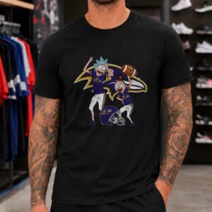 Rick And Morty Baltimore Ravens Fan T-Shirt